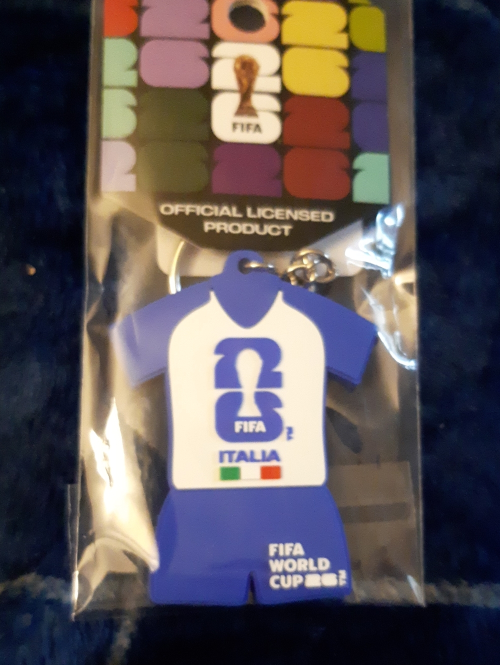 FIFA Italia Blue & White Jersey Keychain